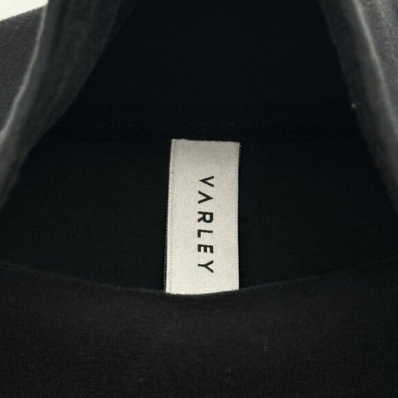 Varley Freya Women’s Size Medium Black Rolled High Neck Athleisure Sweatshirt - Picture 6 of 11